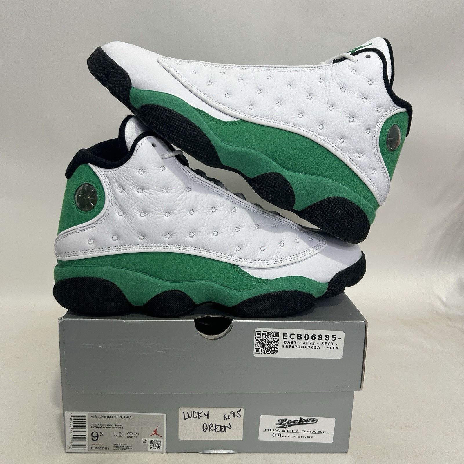 Jordan Brand Nike Air Jordan 13 Retro "White Lucky Green" 2020 Size US 9.5 / EU 42-43 - 1 Thumbnail