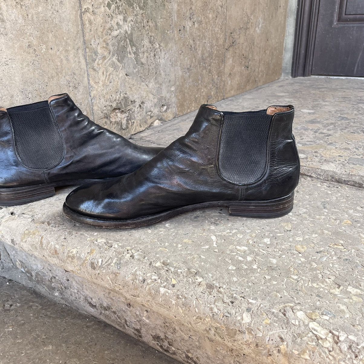 Officine Creative Officine Creative Anatomia 083 Black Leather Chelsea Boots Size US 11 / EU 44 - 11 Thumbnail