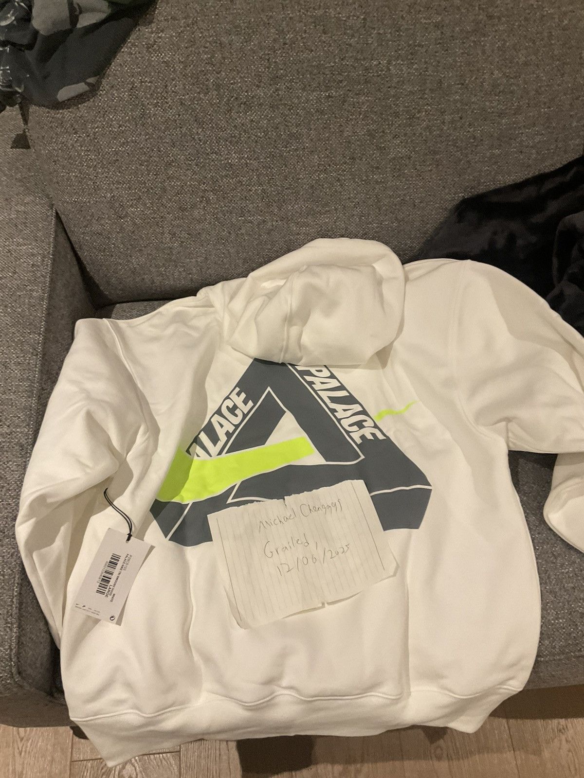 Palace Palace nike tri swoosh hoodie white | Grailed
