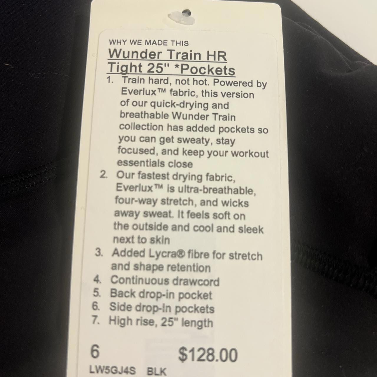 Designer Lululemon Wunder Train Hr Tight NWT Size 28" / US 6 / IT 42 - 4 Thumbnail