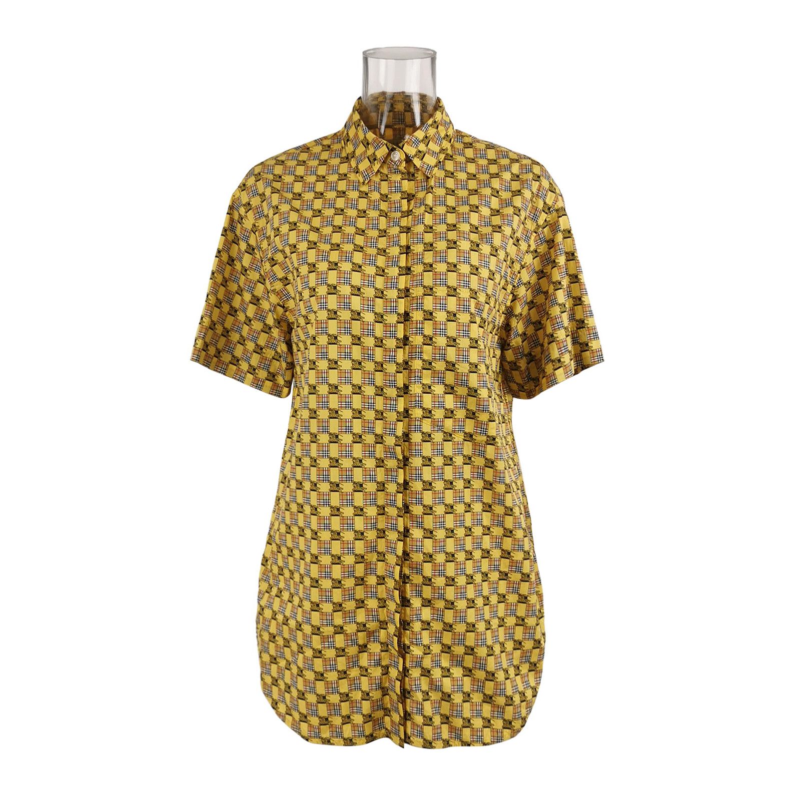Burberry Burberry Colorful Graphic Pattern Short Sleeve Shirt 0079 Size US S / EU 44-46 / 1 - 1 Thumbnail