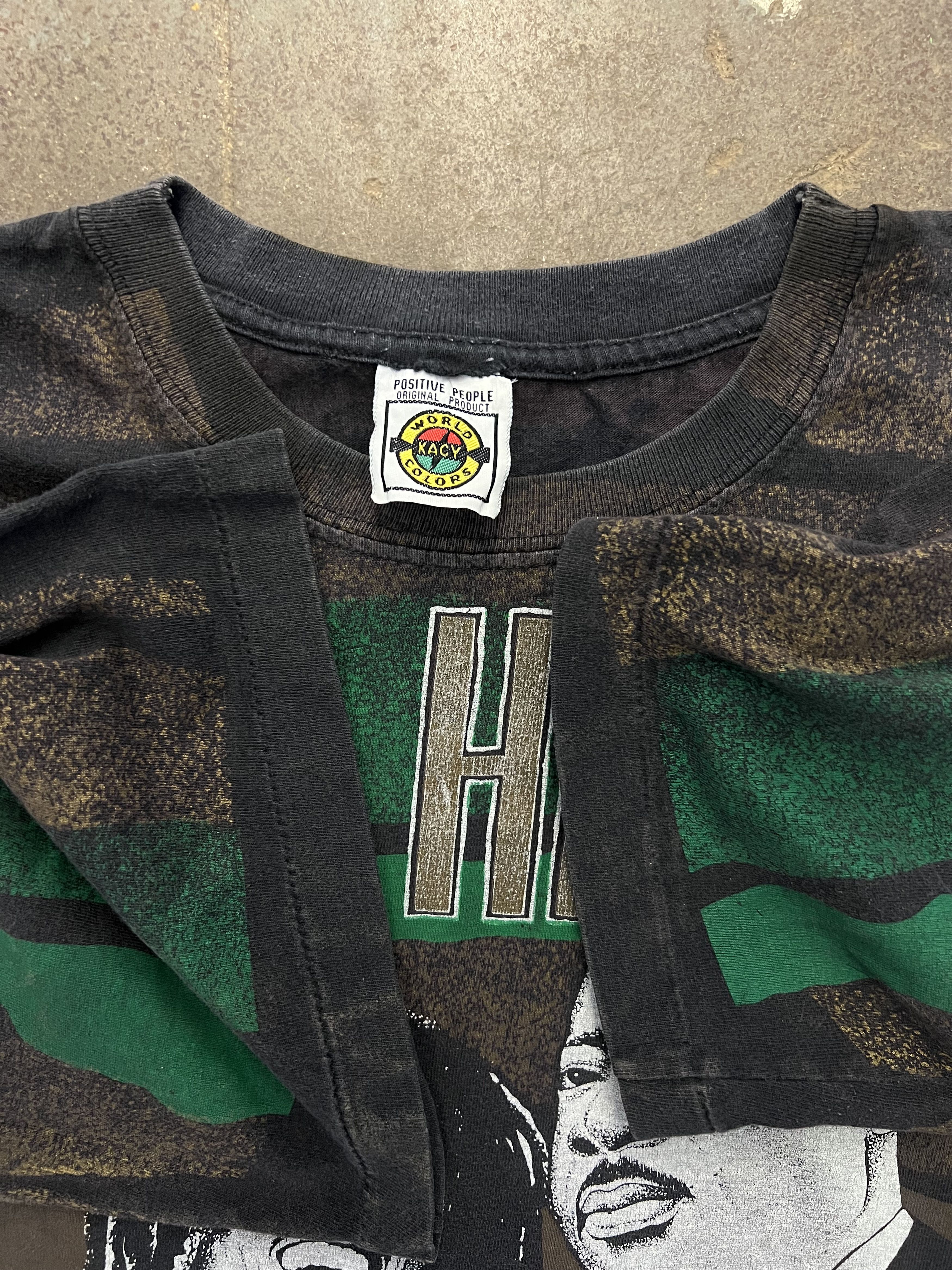 Vintage VTG 1990's Great Heroes Black History All Over Print T-Shirt Size US XL / EU 56 / 4 - 5 Thumbnail