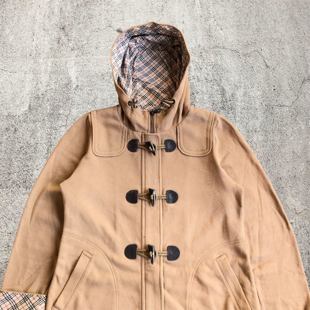 Burberry Vintage Burberry Blue Label Duffle Dreses Jacket With Hoodie Size L / US 10 / IT 46 - 2 Thumbnail