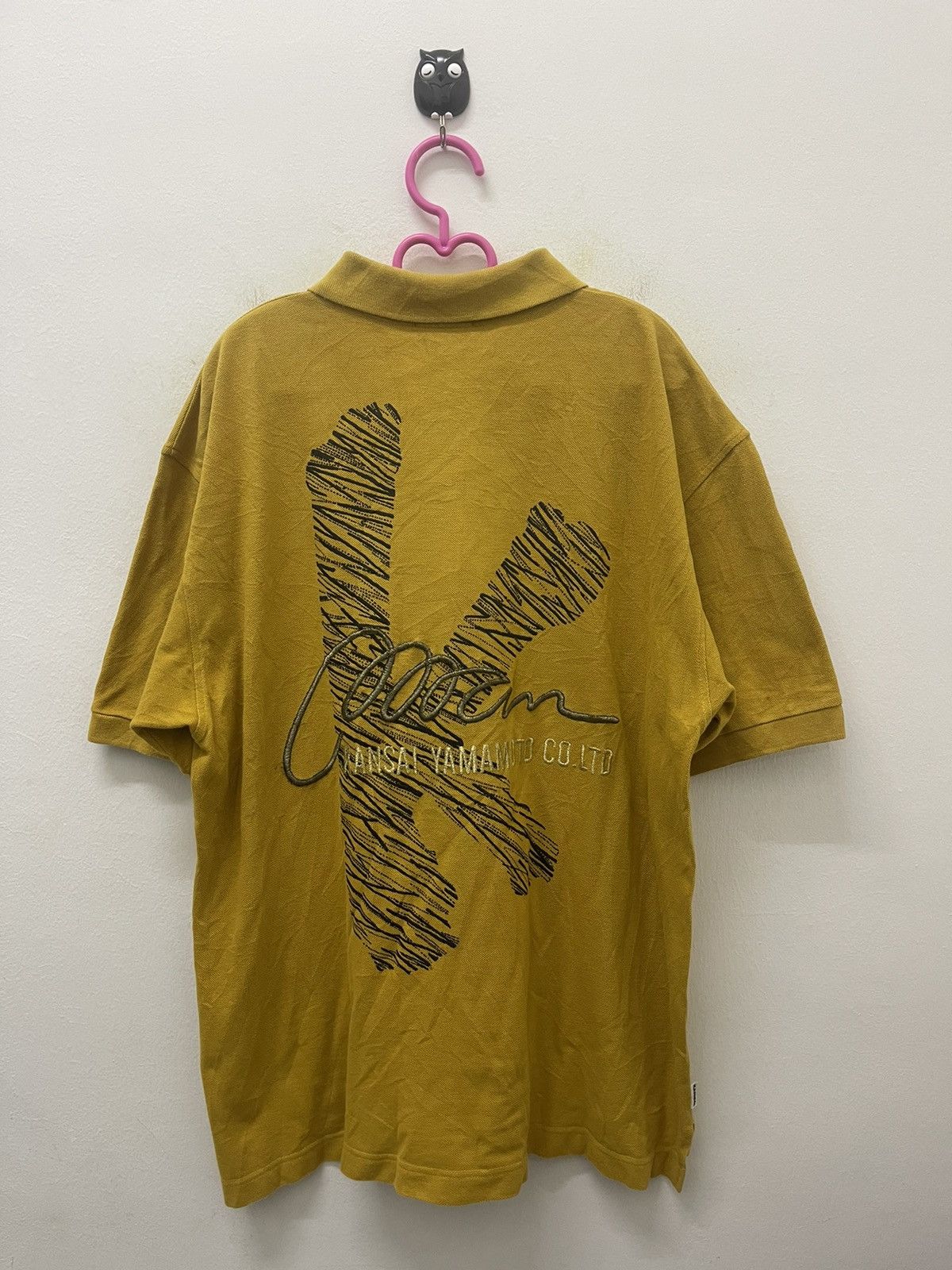 Kansai Yamamoto Rare Vintage KANSAI YAMAMOTO Kansai Man Embroidered Polo Size US L / EU 52-54 / 3 - 1 Thumbnail
