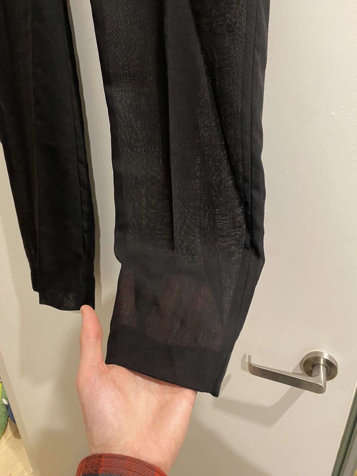 Rick Owens Rick Owens Wool Slim Astaires Long RU21S6374WG Size 50L - 6 Thumbnail