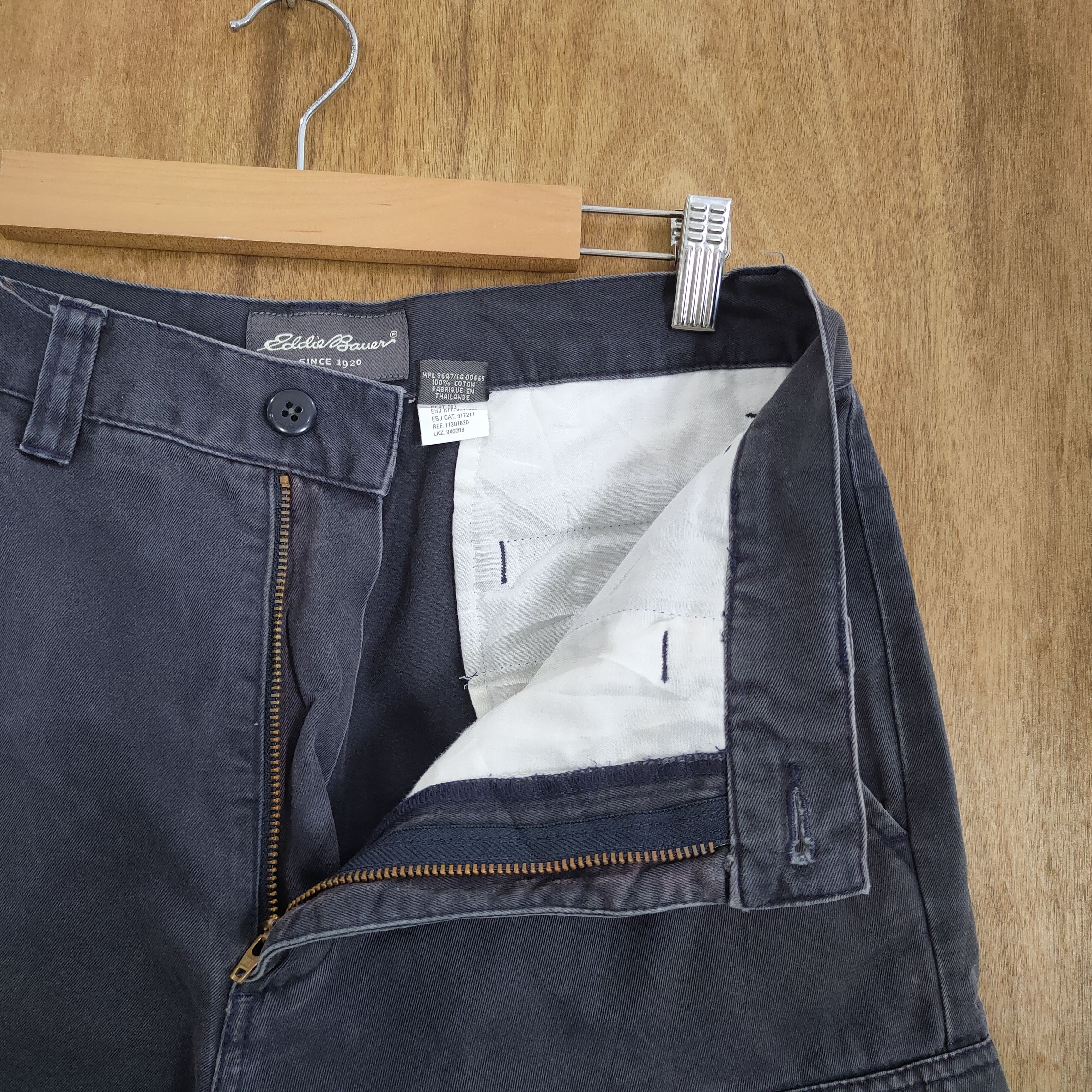 Eddie Bauer × Japanese Brand W30x30 VINTAGE EDDIE BAUER FADED BLUE CARGO PANTS Size US 30 / EU 46 - 4 Thumbnail