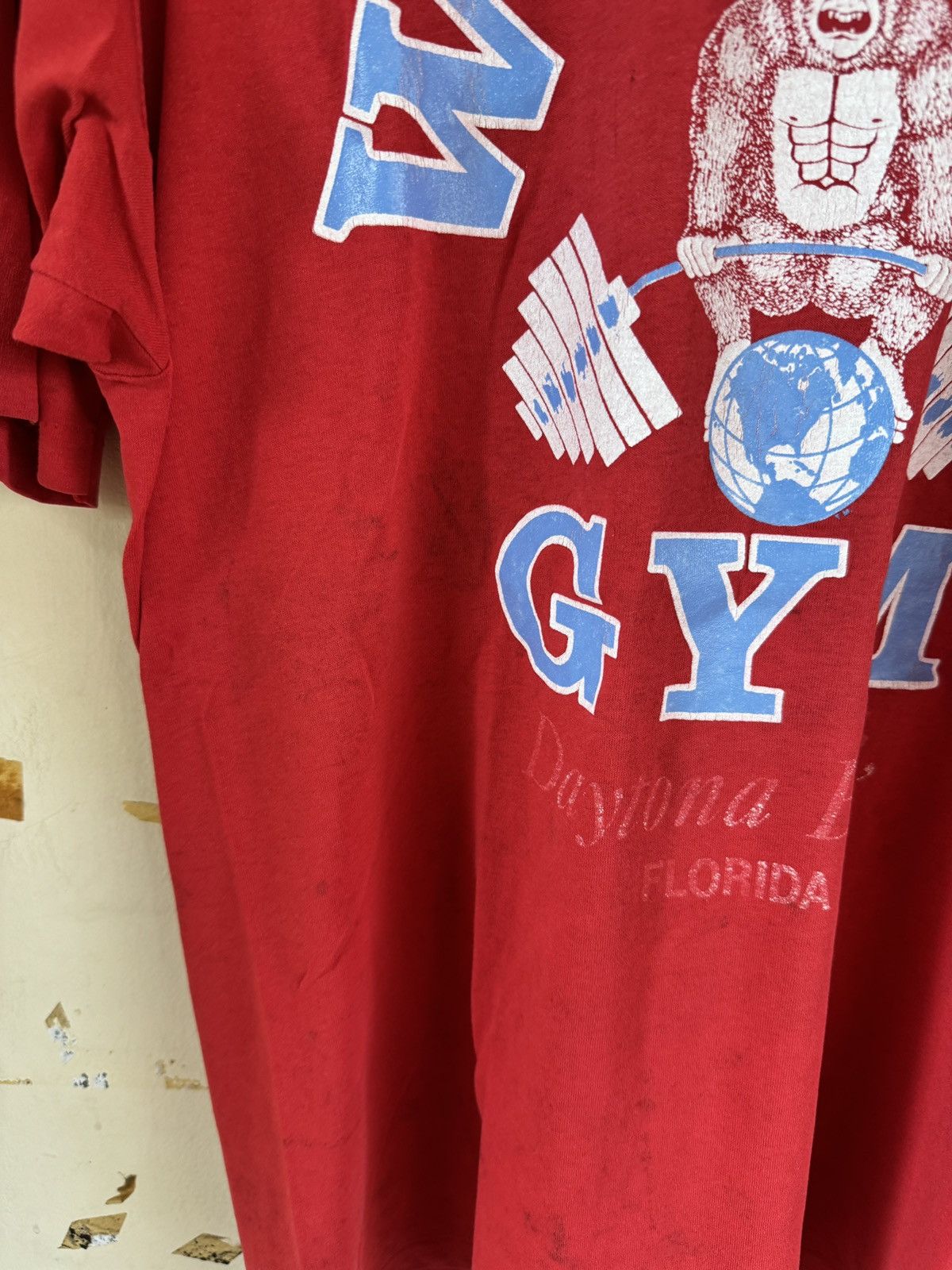 Other *RARE* VINTAGE 90s WORLD GYM FITNESS TEE Size US XL / EU 56 / 4 - 3 Thumbnail