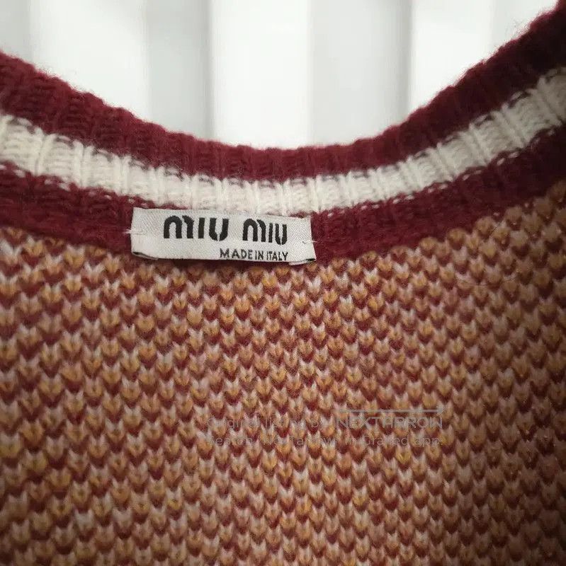 Miu Miu Miu Miu Orange Wool Plaid Long Cardigan . Size XXS / US 00 / IT 34 - 5 Thumbnail