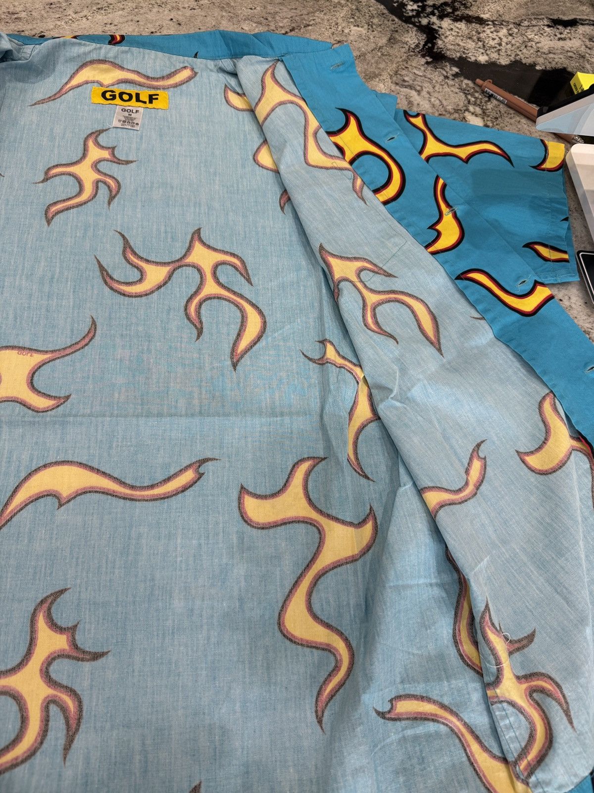 Golf Wang Golf wang 2015 flames button up Size US M / EU 48-50 / 2 - 11 Thumbnail