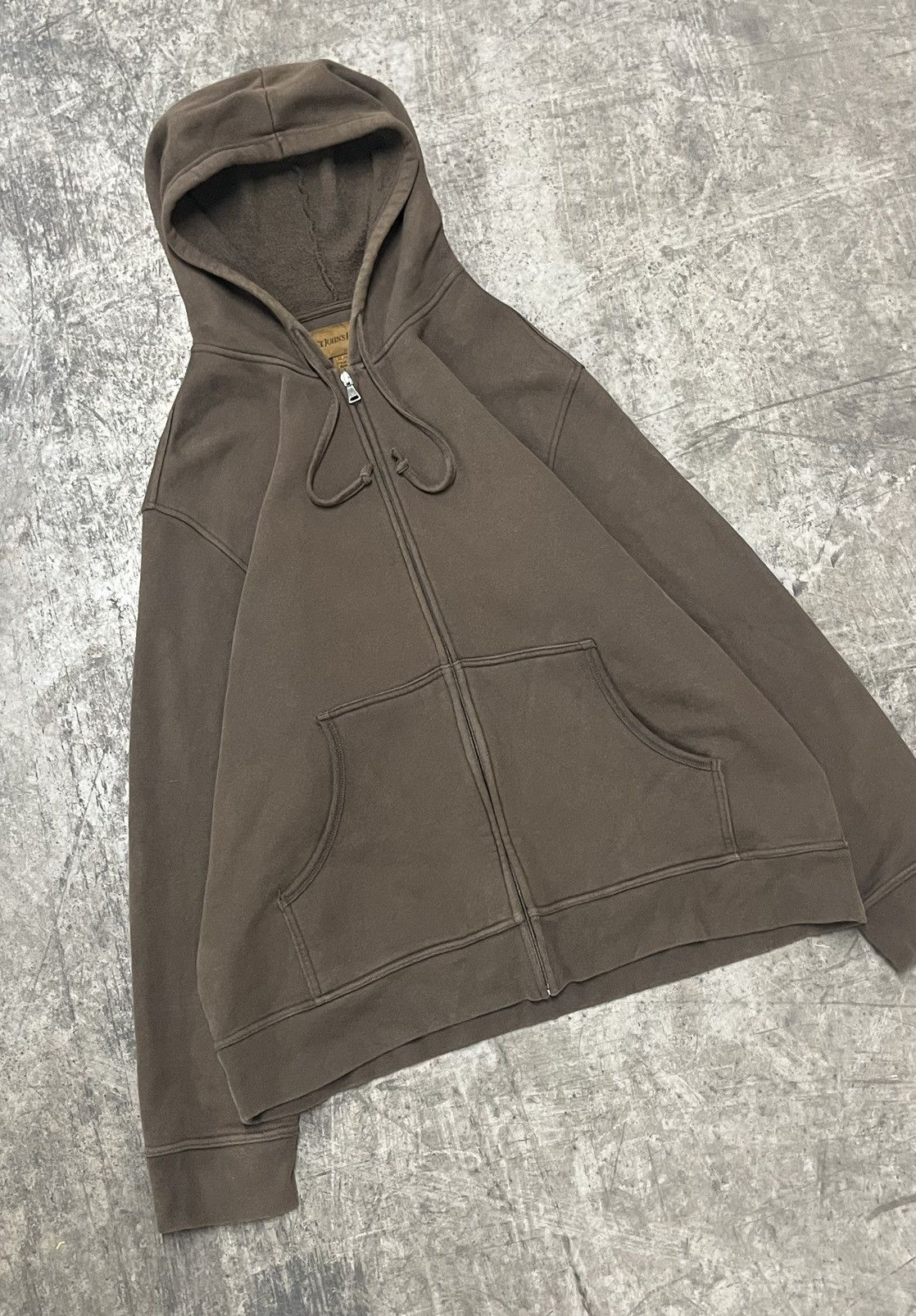Russell Athletic × Vintage Mocha brown vintage blank zip up sweatshirt earthtone hype Size US XL / EU 56 / 4 - 1 Thumbnail