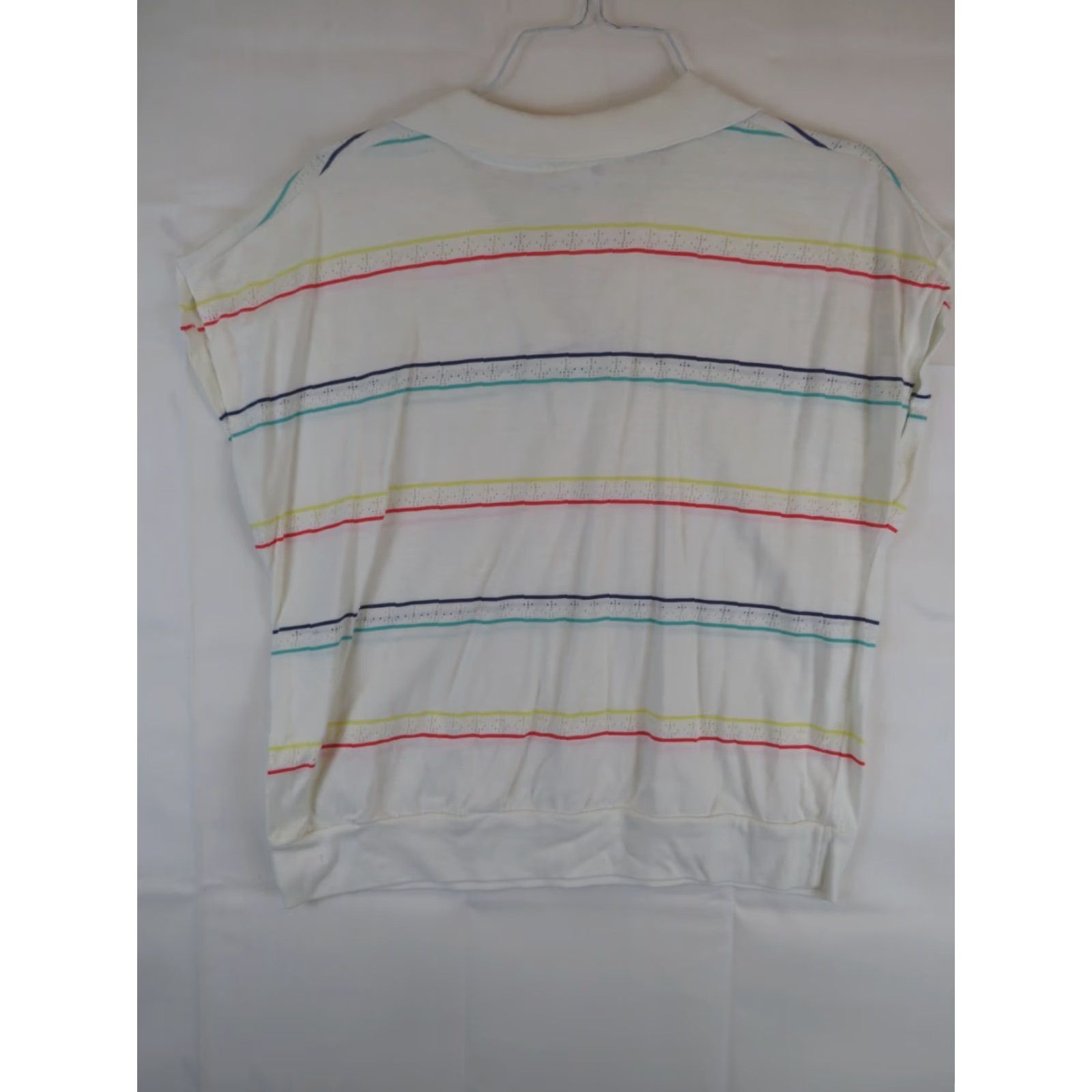 Vintage Vintage Golden Wings USA boating stripe sleeveless shirt Women's 24W Red 50s 60s 70s Blouse Shirt Size 4XL / US 24-26 - 6 Thumbnail
