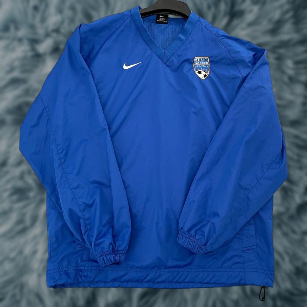 Nike Nike Team Windbreaker Soccer Academy IMG Lined Polyester Blue Small Adult Mens Jacket Pullover Band Collar Regular Size S Size US S / EU 44-46 / 1 - 1 Thumbnail