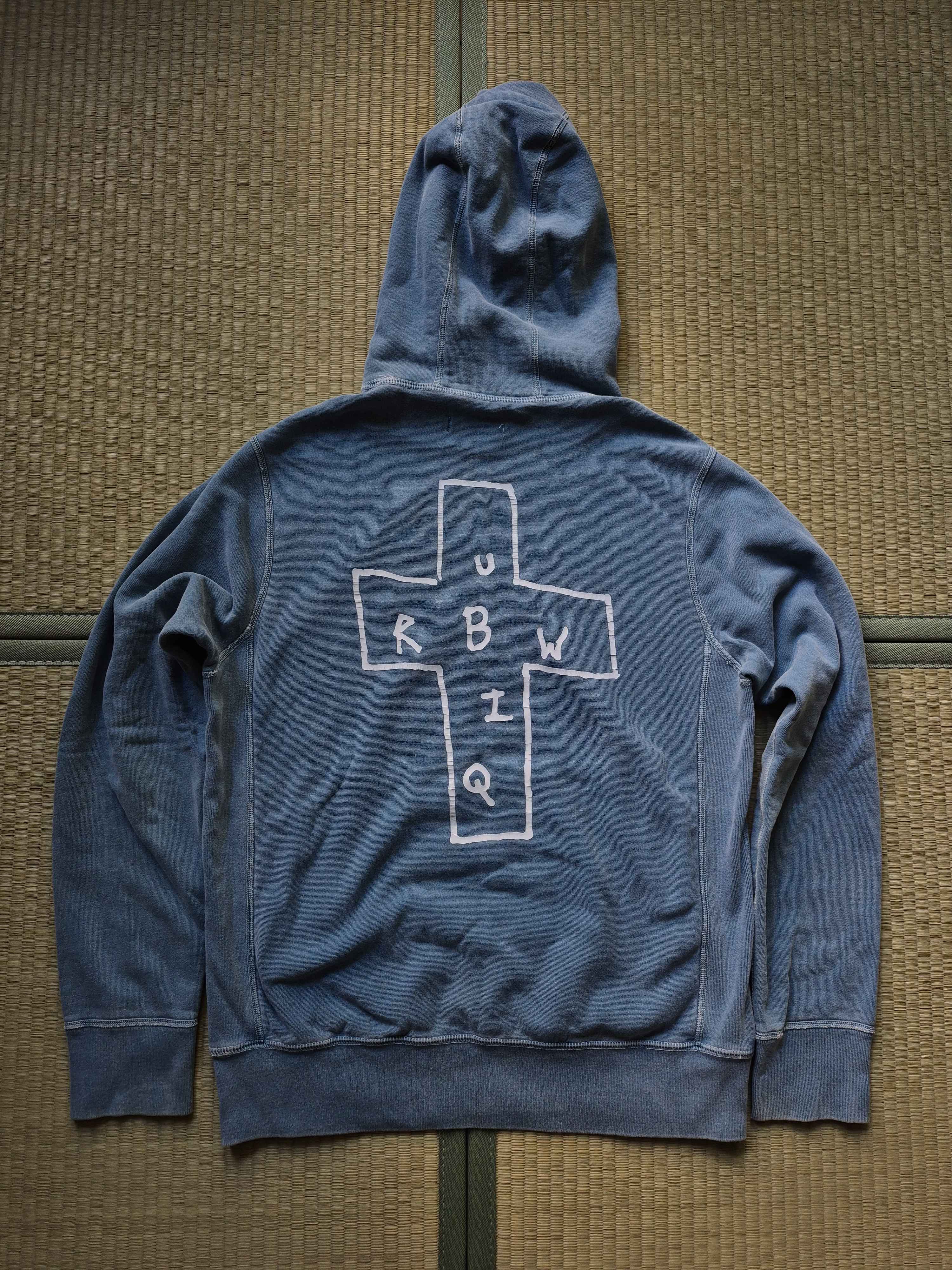 Raised By Wolves Raised by Wolves x Ubiq Overdyed Embroidered Cross Hoodie Size US S / EU 44-46 / 1 - 2 Thumbnail