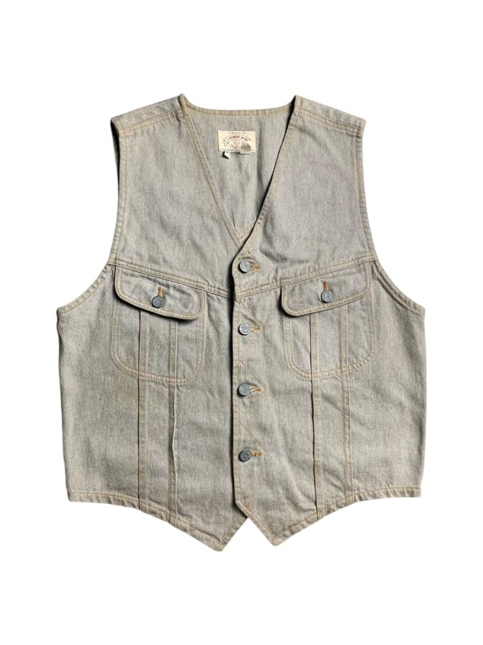 Giorgio Armani 1990s Armani Jeans Denim Vest Size US M / EU 48-50 / 2 - 1 Thumbnail