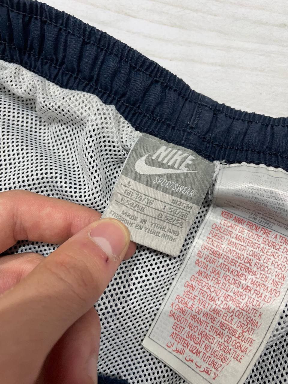 Nike Vintage Nike Shorts 00s Swoosh Logo Striped Running Size US 34 / EU 50 - 7 Thumbnail