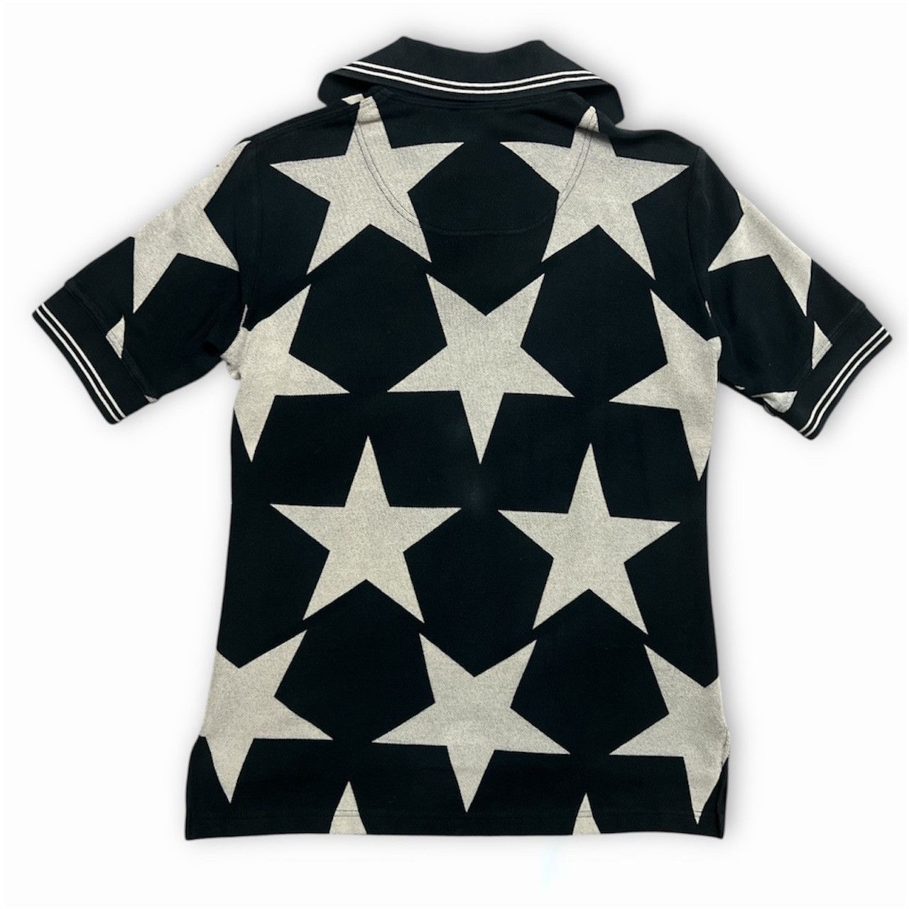 Vivienne Westwood Vivienne Westwood Star Polo Shirt Black / Beige Size 44 Size US M / EU 48-50 / 2 - 2 Thumbnail