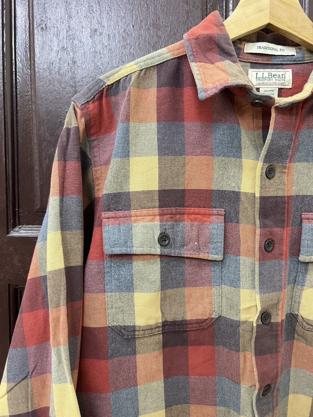 L.L. Bean Vintage Y2K LL Beans Flannel Double Pocket Button Up Shirt Size US XL / EU 56 / 4 - 2 Thumbnail