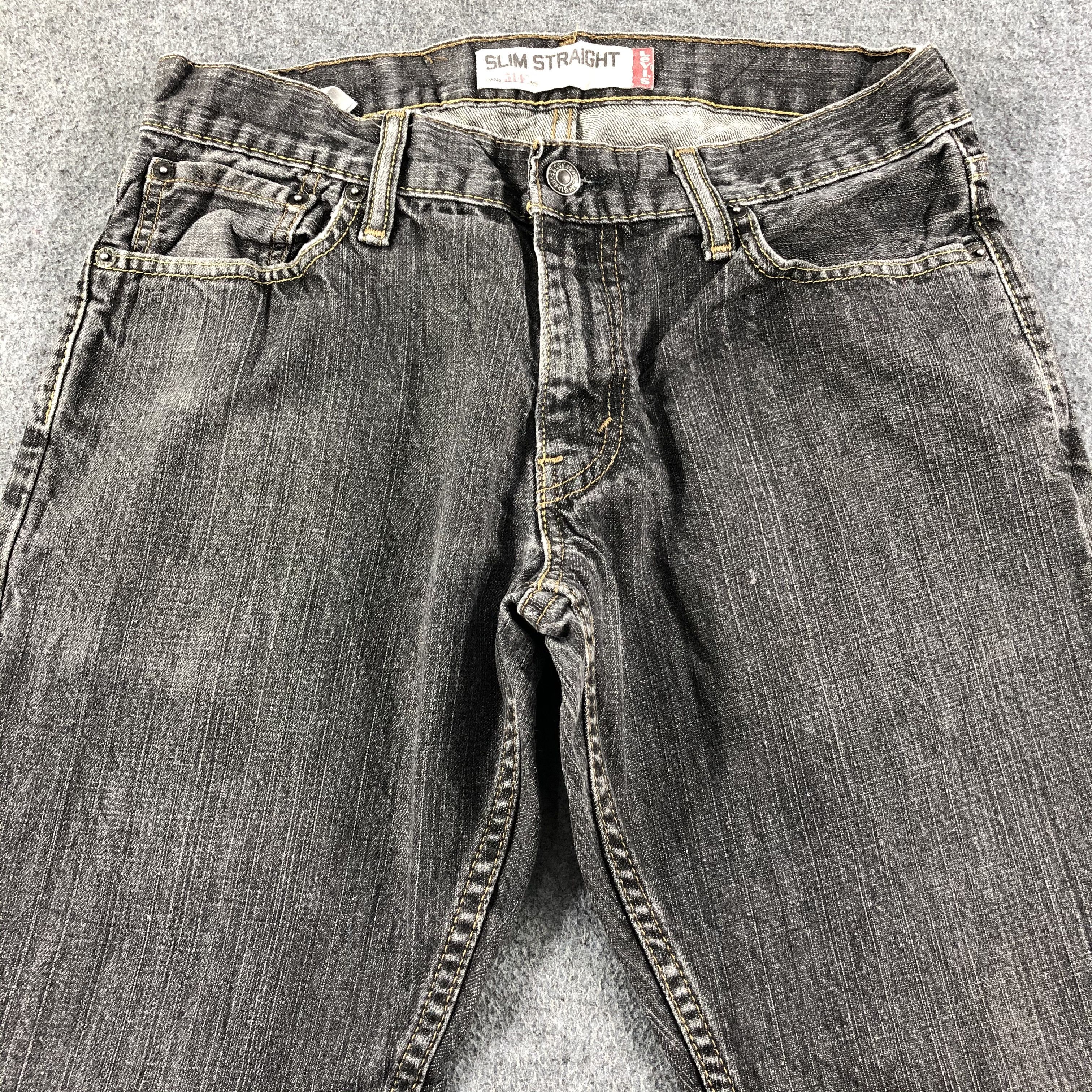 Levi's Vintage Faded Black Levis 514 Jeans-J2620 Size US 30 / EU 46 - 3 Thumbnail