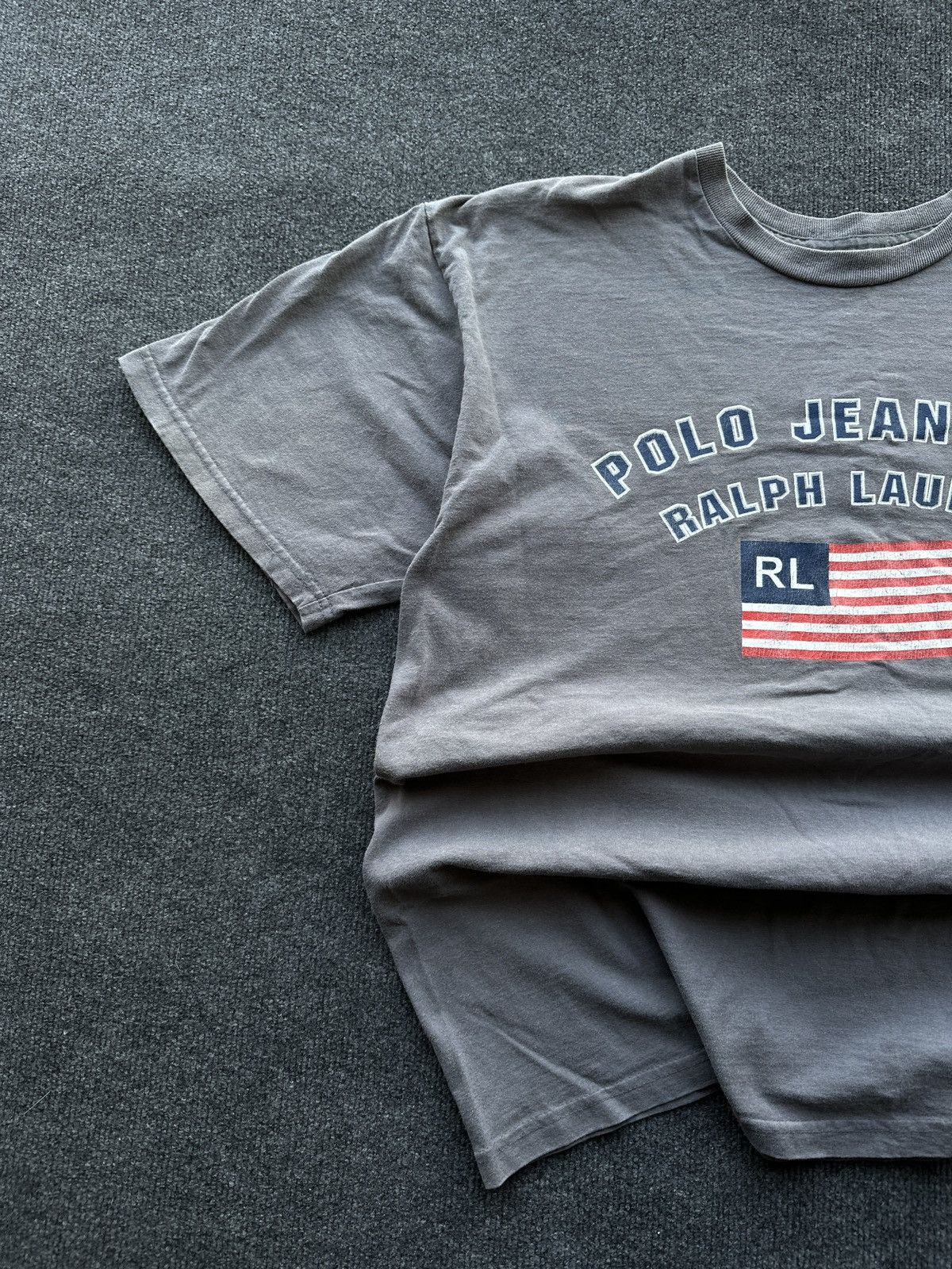 Polo Ralph Lauren FLAG 🚨 RALPH LAUREN POLO JEANS COMPANY BIG FLAG LOGO MEN Size US XXL / EU 58 / 5 - 2 Thumbnail