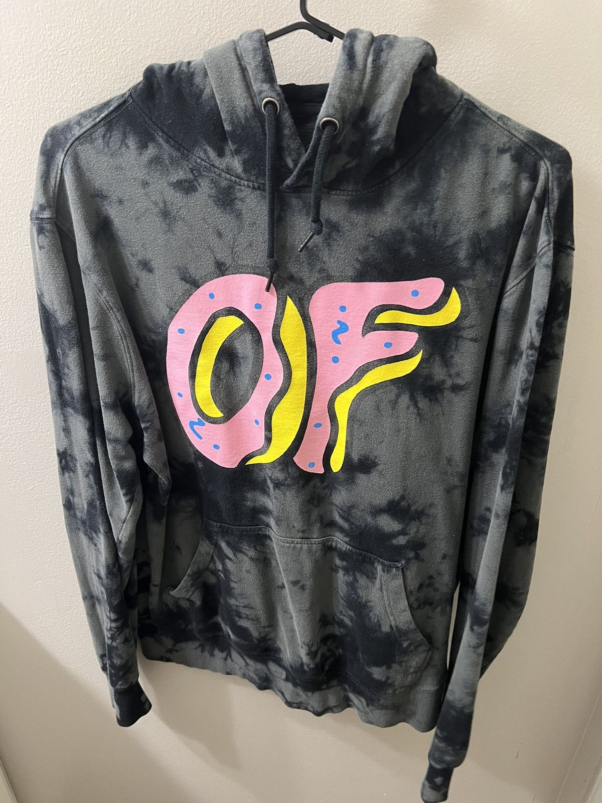 Odd Future Black Tie Dye Odd Future Donut Hoodie Grailed