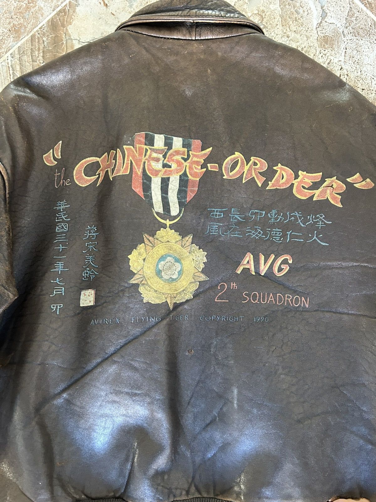 Avirex Avirex Vintage Leather Jacket “Chinese Order” Flying Tigers Size US L / EU 52-54 / 3 - 7 Thumbnail