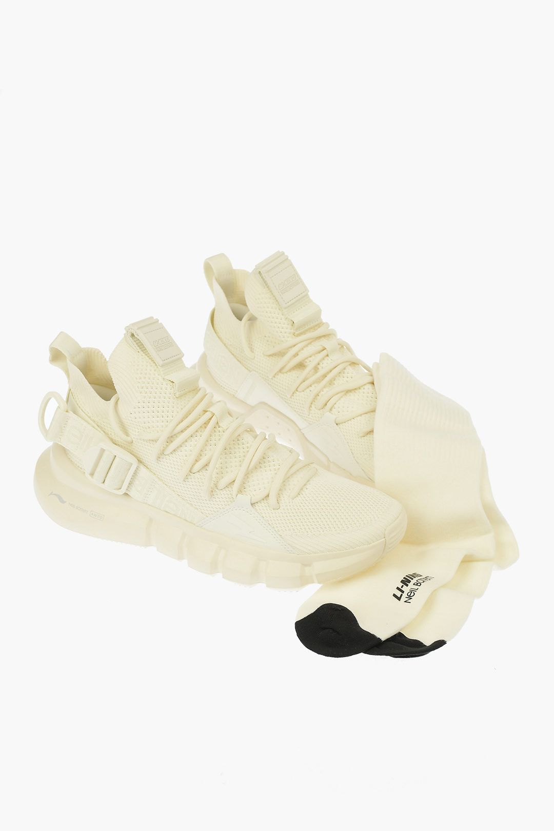 image of Neil Barrett Og1Mm1223 Sneaker In Beige, Men's (Size 8)