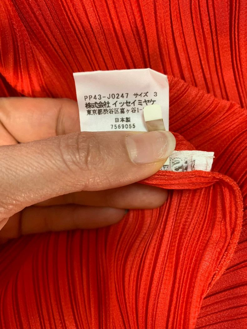 Issey Miyake issey miyake size:3 Vermilion pleated cardigan Size XXS / US 00 / IT 34 - 7 Thumbnail