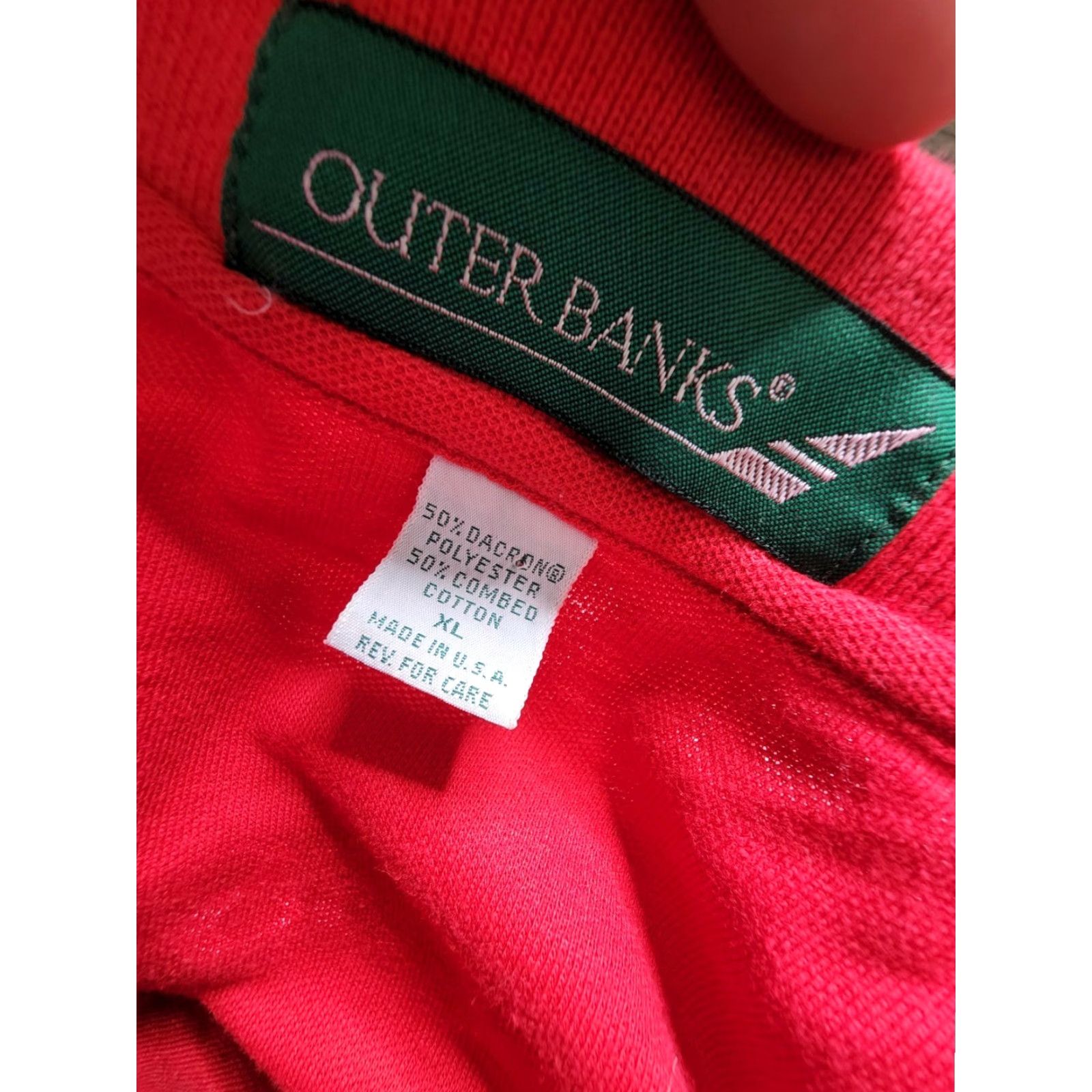 Vintage VINTAGE Outer Banks Moss Springs Society Pocket Polo Shirt XL Mens Red 90s Baseball Golf Casual Shirt Polo JAP 91 Size US XL / EU 56 / 4 - 6 Thumbnail