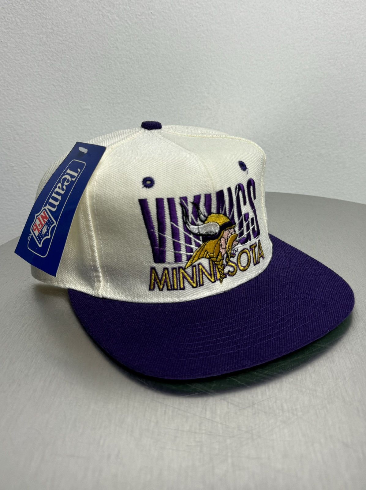 Vintage Vintage 90s Minnesota Vikings NFL SnapBack Hat AJD - NEW Size ONE SIZE - 1 Thumbnail