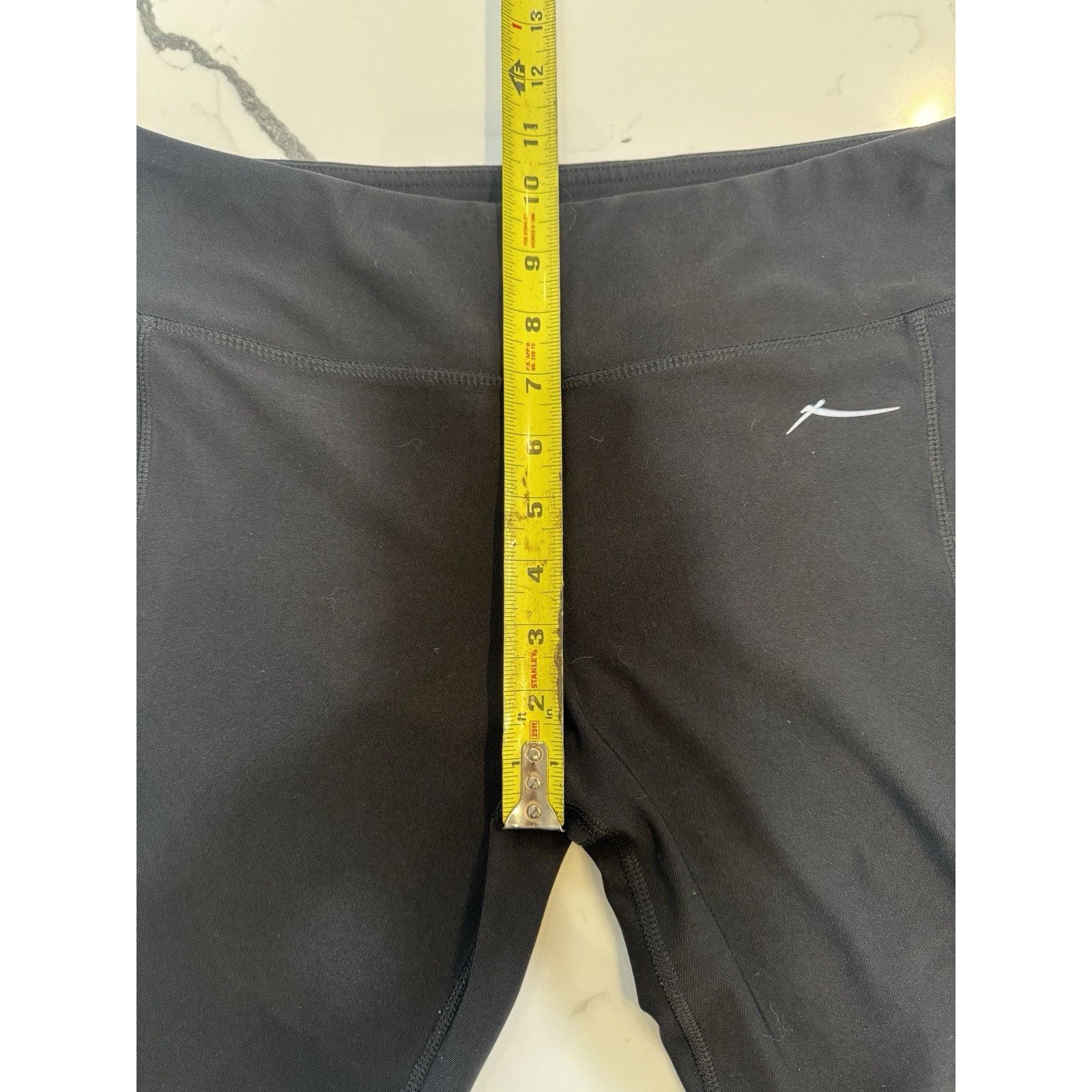 Other X BY GOTTEX Women Capri legging BLACK Run With Mesh Panel Size 28" / US 6 / IT 42 - 6 Thumbnail