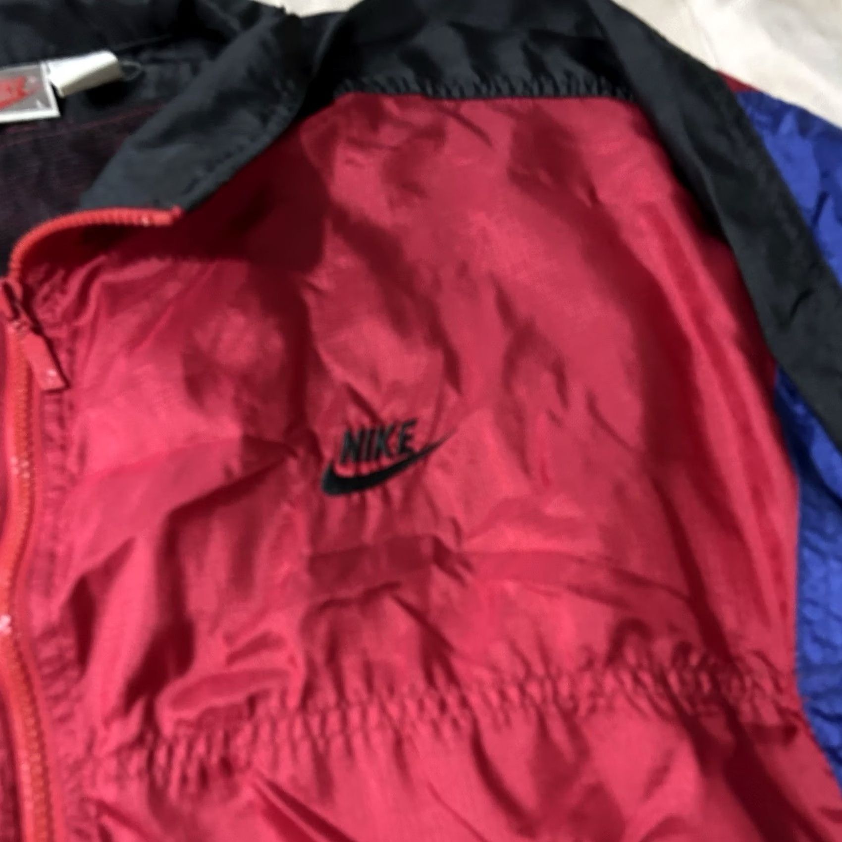 Nike VINTAGE Nike Windbreaker Tracksuit Large 90s Men Red L Tracksuit Activewear Size US 33 - 4 Thumbnail
