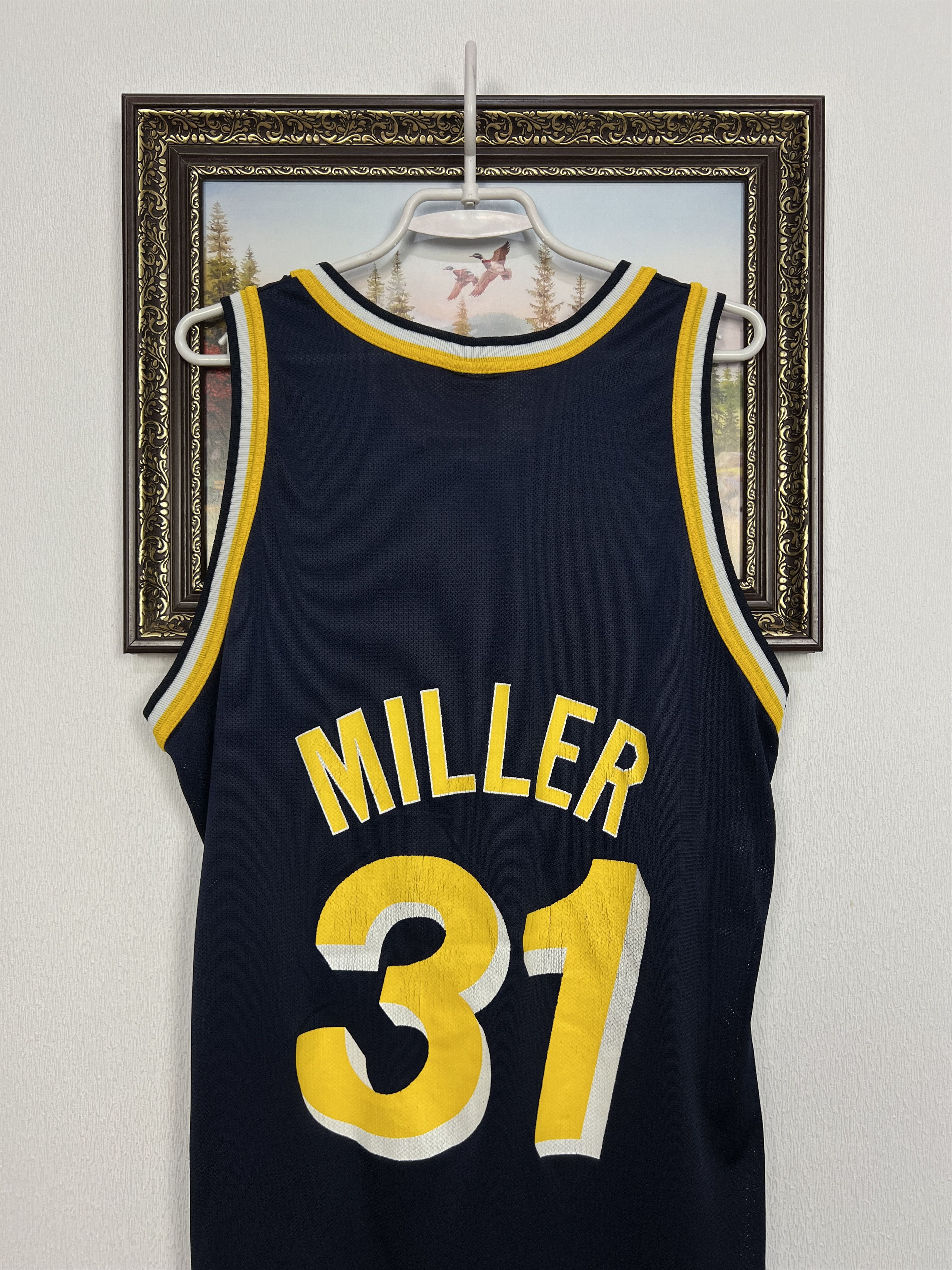 Champion Vintage 90's Indiana Pacers NBA #31 Miller Jersey Trikot Size US L / EU 52-54 / 3 - 8 Thumbnail