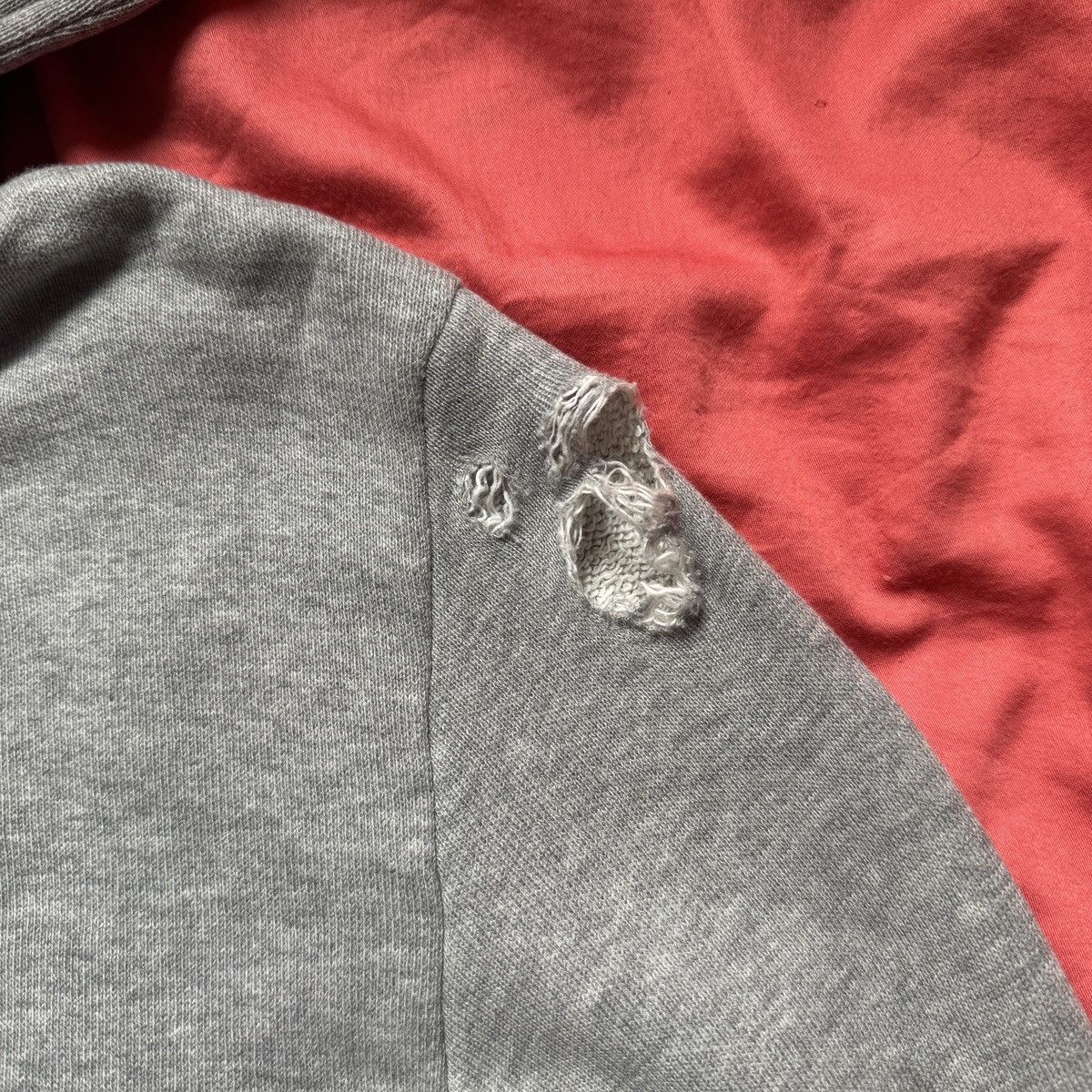 Balmain Balmain SS11 Tiger patched distressed hoodie Size US XS / EU 42 / 0 - 5 Thumbnail