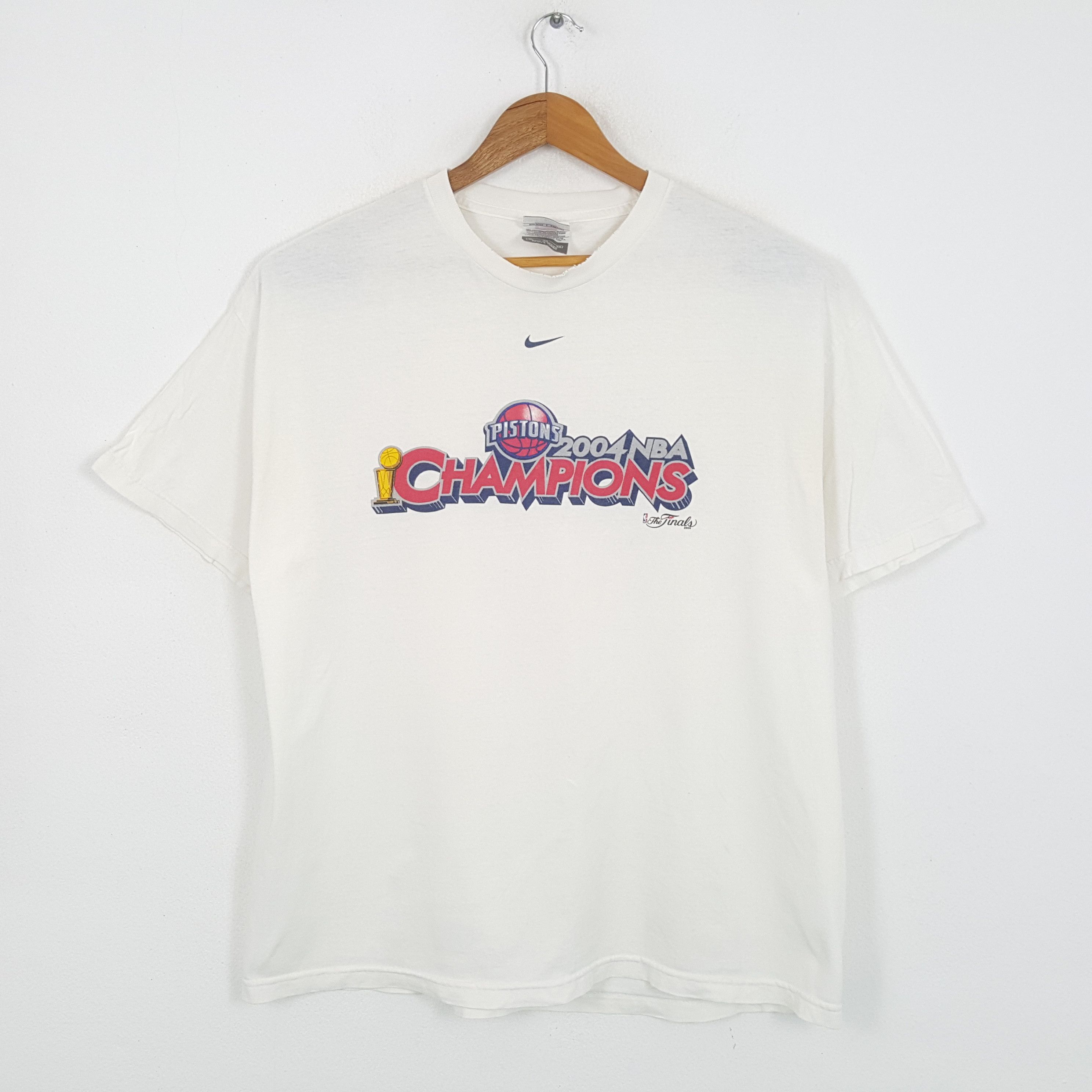NBA × Nike × Vintage Vintage NIKE PISTON NBA 2004 American Basketball T-Shirts Size US XXL / EU 58 / 5 - 1 Thumbnail