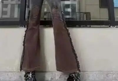 Jean American Retro Patchwork Corduroy Jeans Size US 30 / EU 46 - 3 Thumbnail