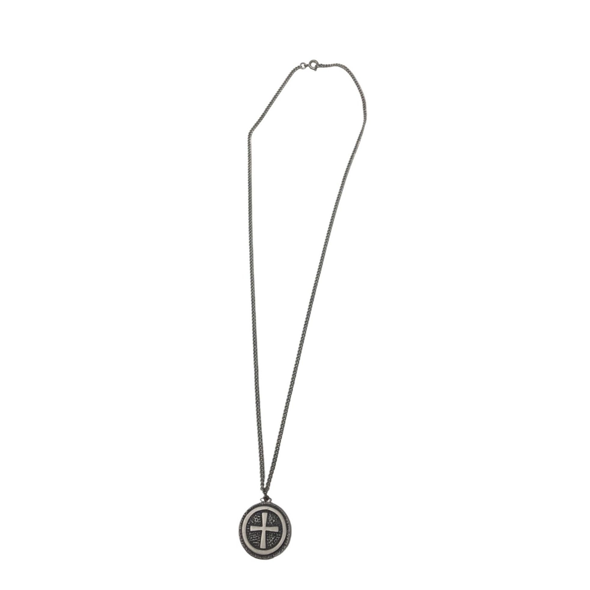 Other Men's Pewter Chain Necklace with A Cross Pendant Size ONE SIZE - 2 Thumbnail