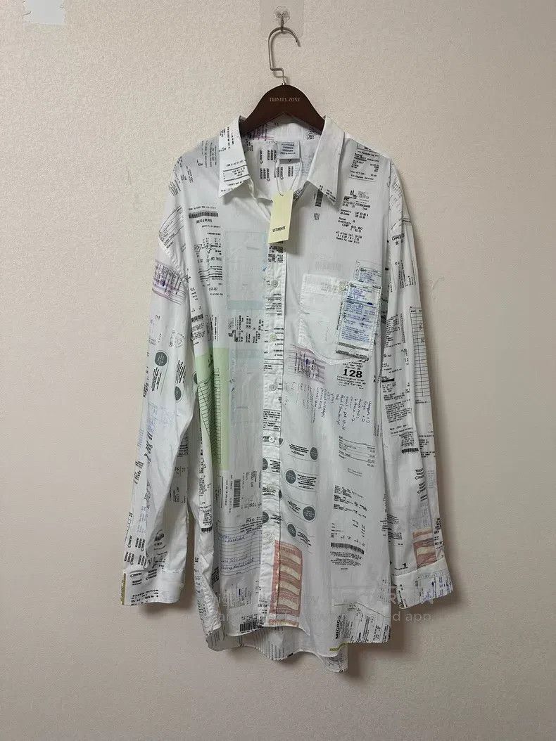 Vetements VETEMENTS Classic Formula Print Shirt Size US M / EU 48-50 / 2 - 1 Thumbnail