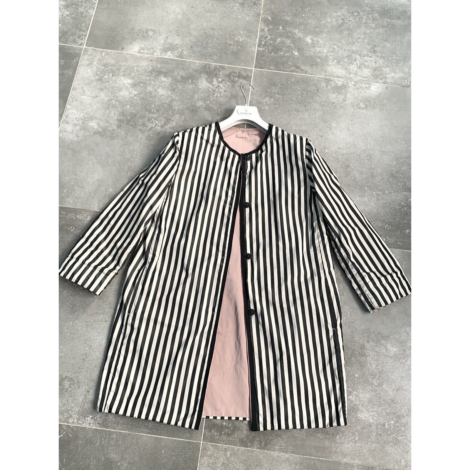 Max Mara Women REVERSIBLE MAX MARA SILK Trench Coat Jacket EU 40 US10 Size L / US 10 / IT 46 - 2 Thumbnail