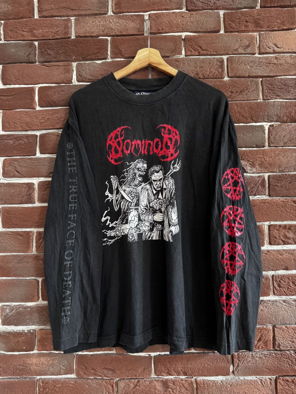 Band Tees Vintage Rare 2004 Nominon True face of Death Metal Band Tee Size US L / EU 52-54 / 3 - 1 Thumbnail