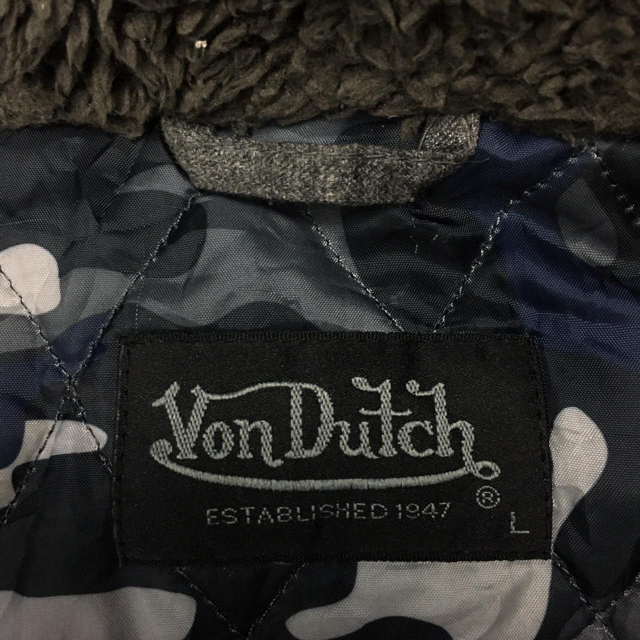 Von Dutch Vtg VON DUTCH Zip Up Button Hoodie Jacket Spell Out Size US L / EU 52-54 / 3 - 4 Thumbnail