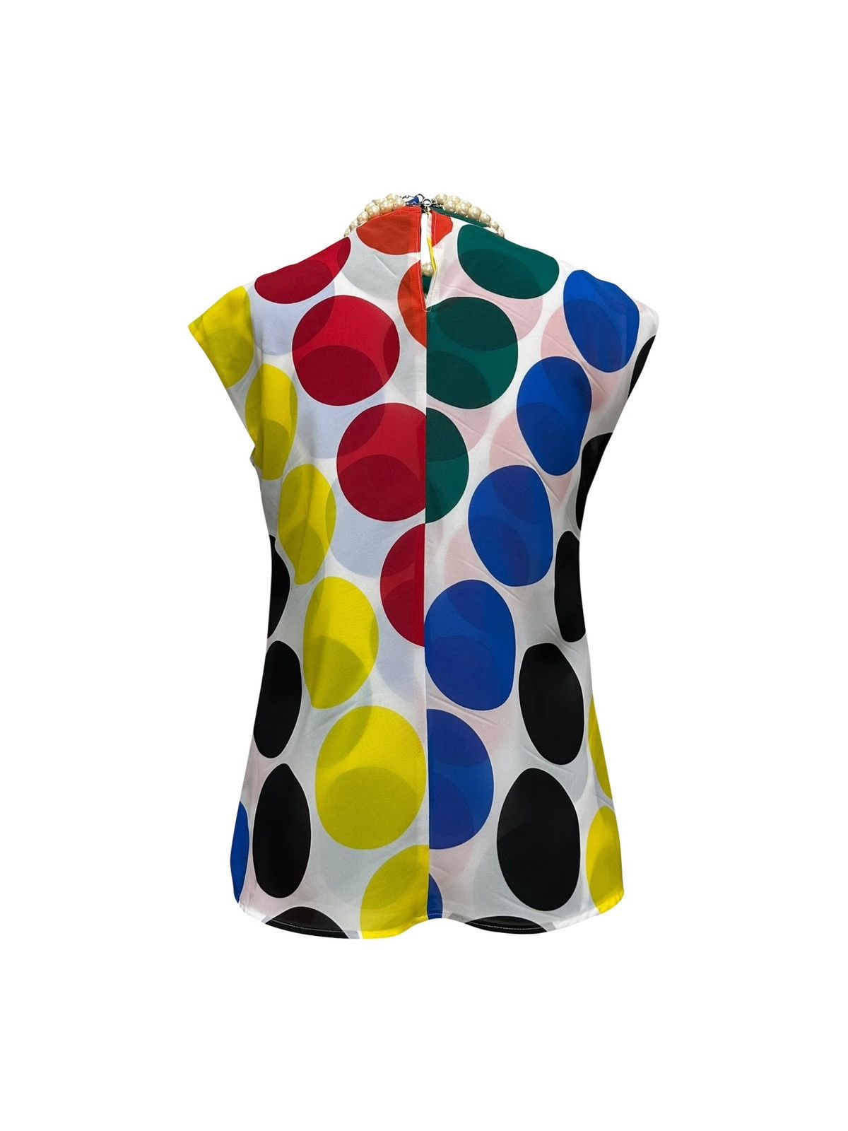 Junya Watanabe JUNYA WATANABE S/S 2001 Pearl Embellished Polka Dot Top Size M / US 6-8 / IT 42-44 - 2 Thumbnail