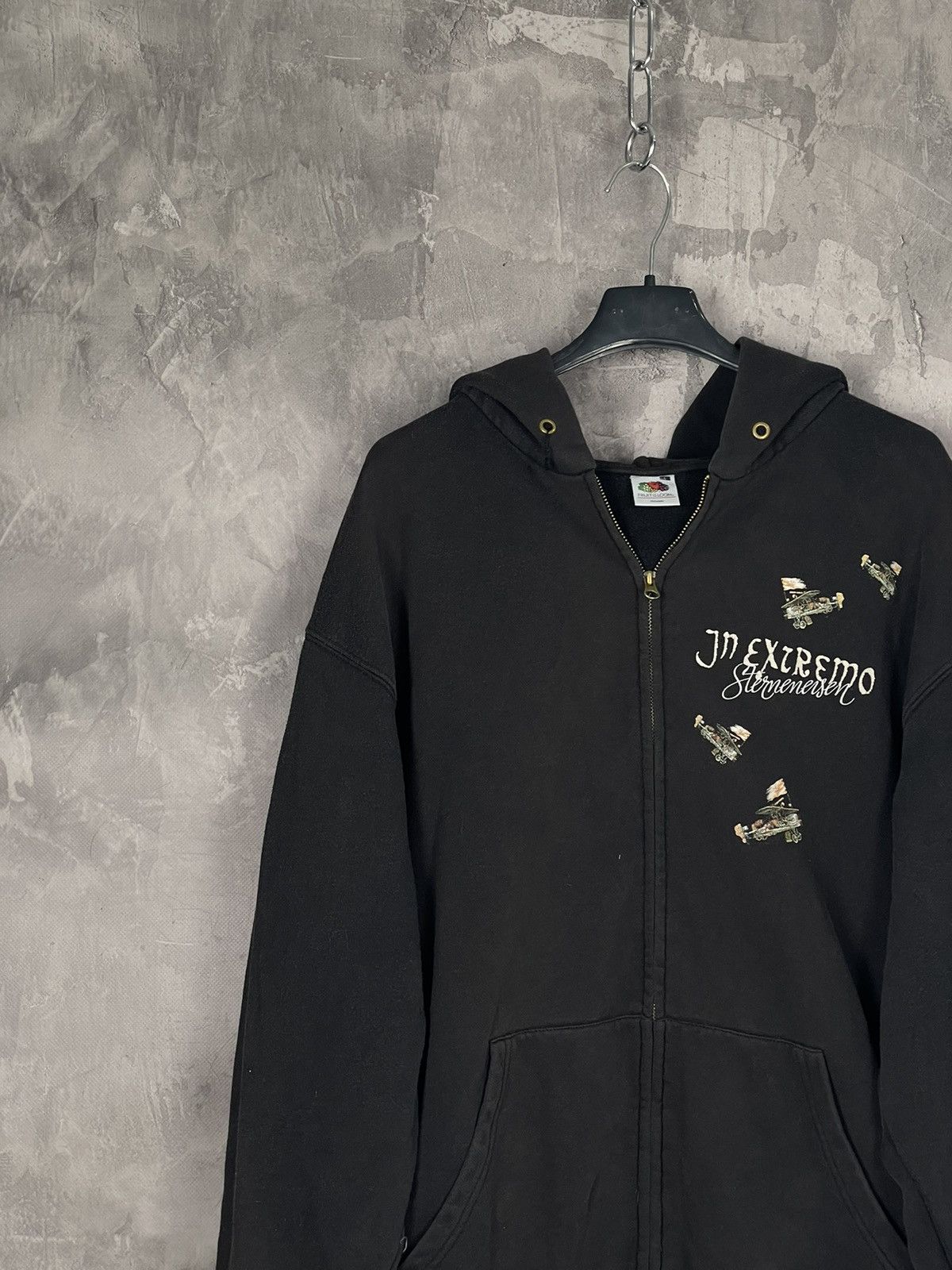 Band Tees × Vintage Vintage Hoodie In Extremo Rock Metal Grunge Punk Washed Size US L / EU 52-54 / 3 - 10 Thumbnail
