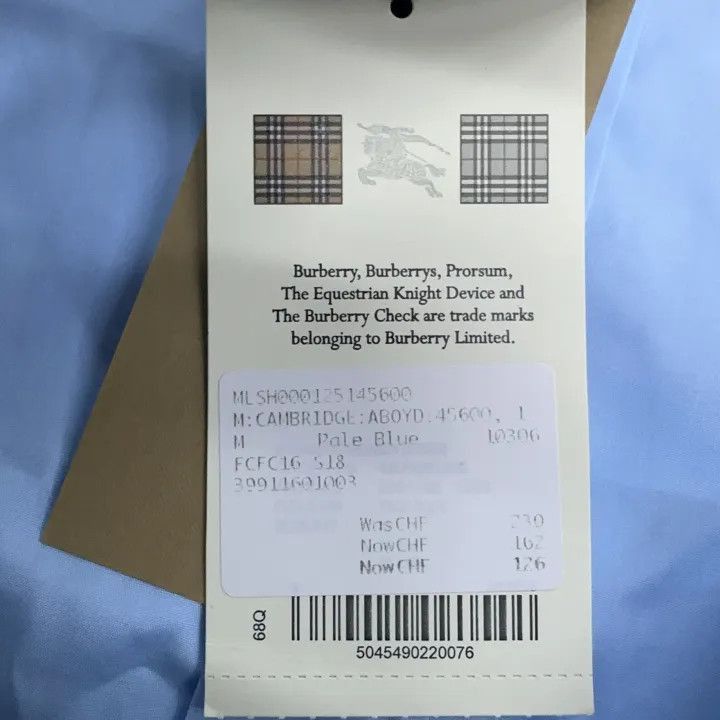 Burberry Burberry Burberry Classic Long Sleeve Shirt for Men-2507 Size US M / EU 48-50 / 2 - 3 Thumbnail