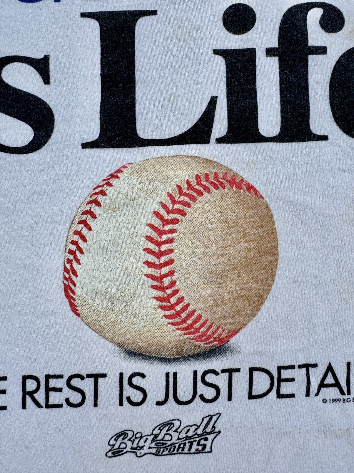 Vintage 1999 Baseball Is Life Vintage T-Shirt Made In USA Size US M / EU 48-50 / 2 - 4 Thumbnail