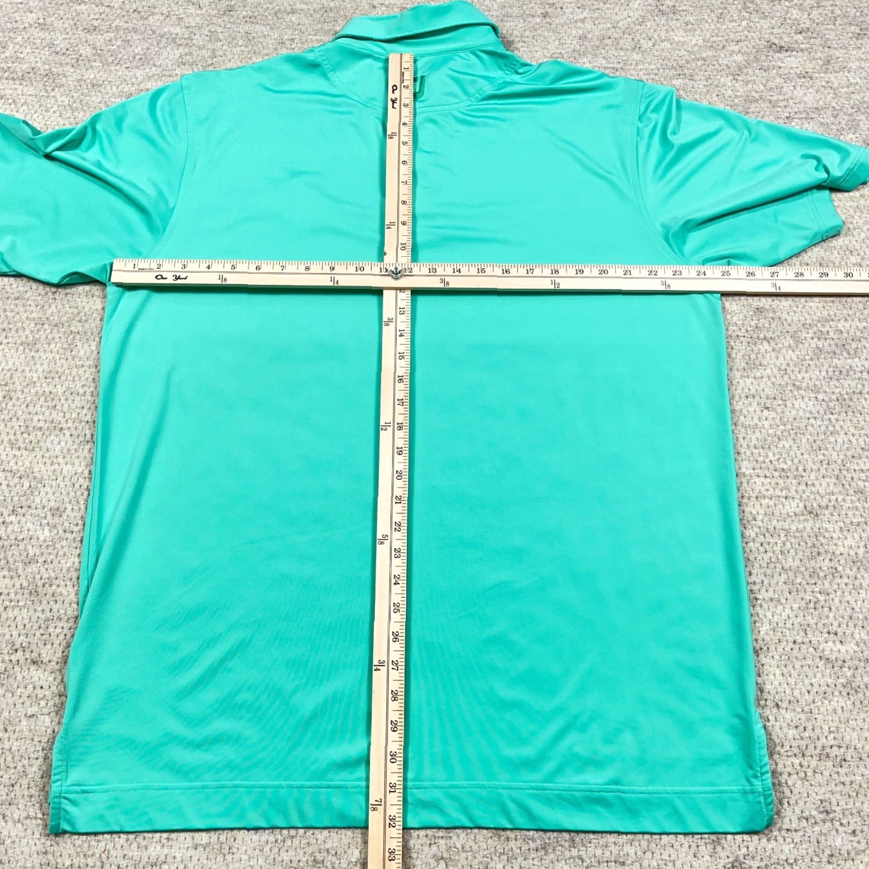 Footjoy FootJoy Polo Shirt Men XL Green Performance Wicking Prospect Bay Country Club Size US XL / EU 56 / 4 - 6 Thumbnail