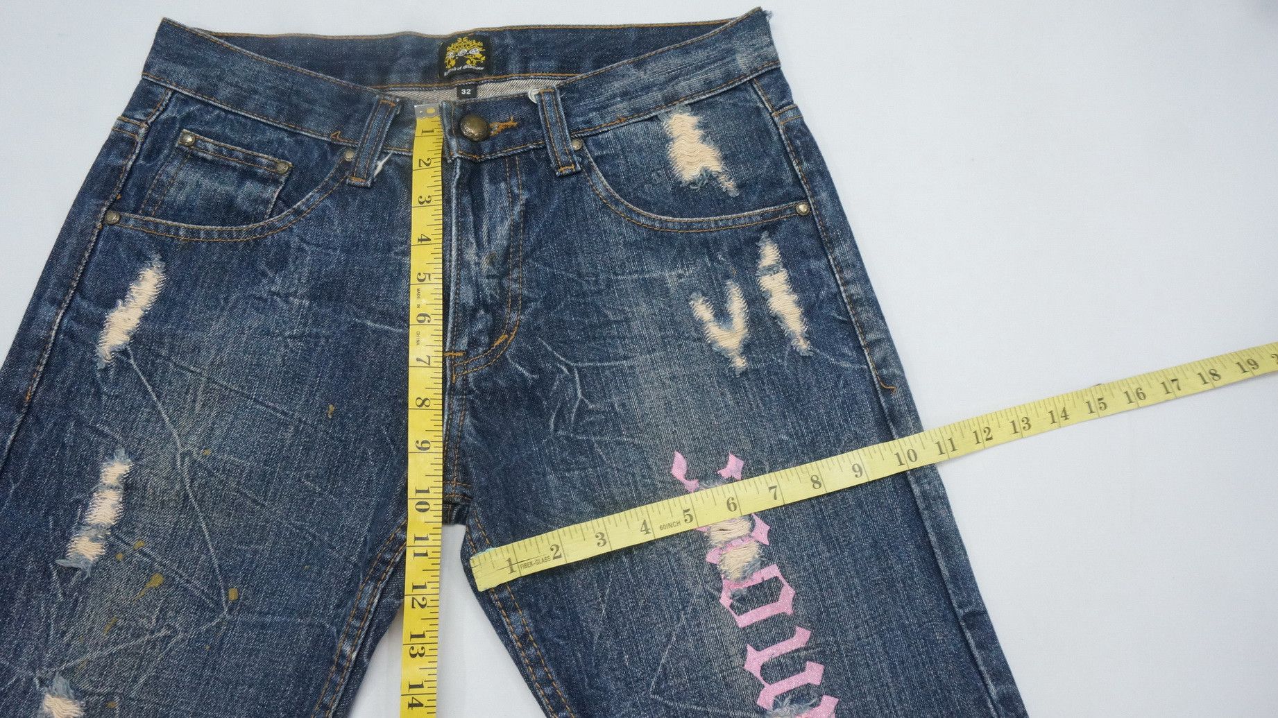 Other Legend of Glamour Wings Distressed Jeans Size US 32 / EU 48 - 9 Thumbnail