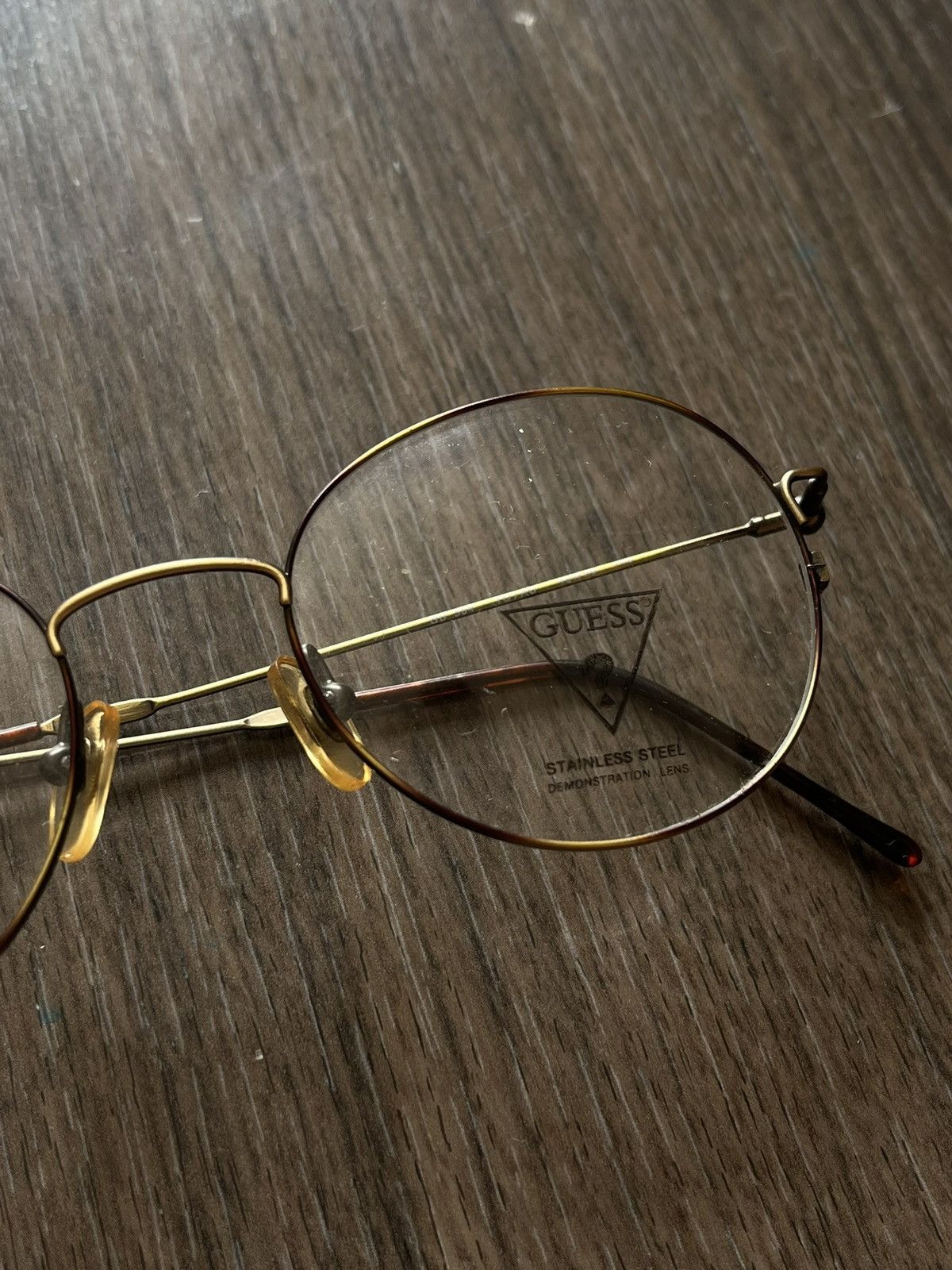 Guess Guess Stainless Demo Lens Metal 49-20 140 1990s Vintage Size ONE SIZE - 2 Thumbnail