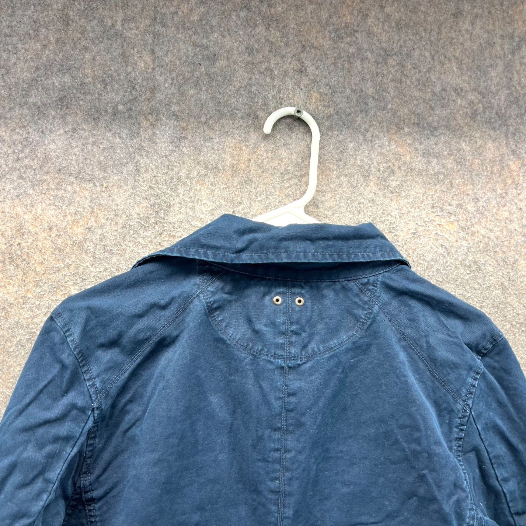 Converse Converse One Star Jacket Womens XL Blue Military Canvas Cotton Button Front Vtg Size XL / US 12-14 / IT 48-50 - 5 Thumbnail