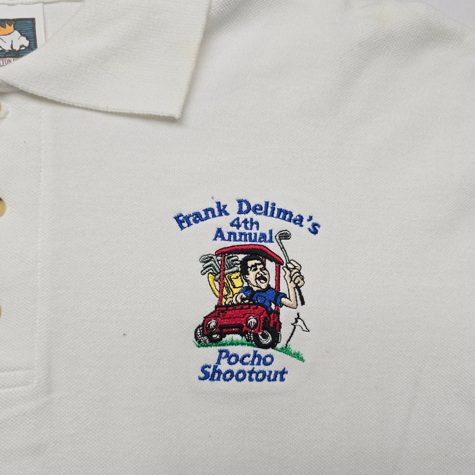 Vintage Vintage Frank Delimas 4th Annual Shootout L Golf Polo Size US L / EU 52-54 / 3 - 4 Thumbnail