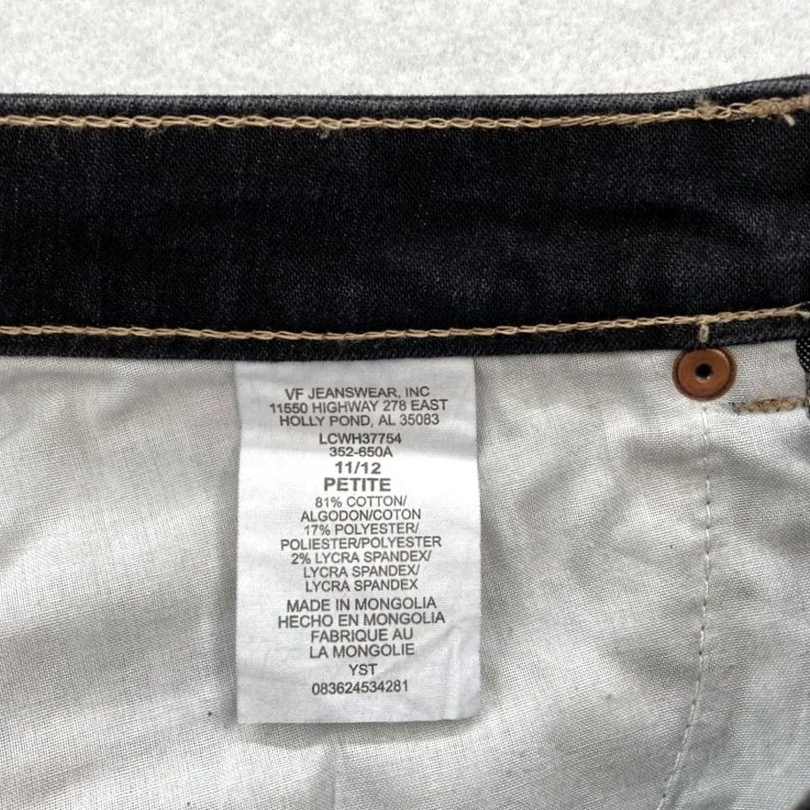 Lee Lee One True Fit Jeans Women's 11/12P Petite Bootcut Stretch Dark Wash Blue denim jean Size 32" / US 10 / IT 46 - 6 Thumbnail